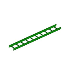 Fiberglass ladder type straight through